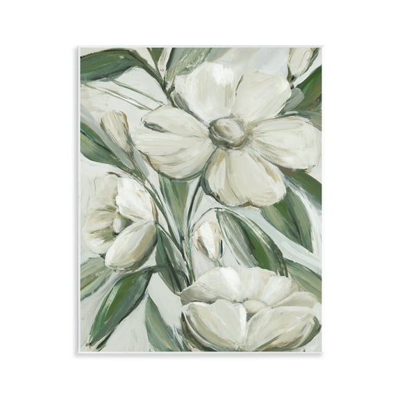 Stupell Industries Dogwood on Vines Plants & Flowers Painting Unframed Art Print Wall Art, 11 x 14
