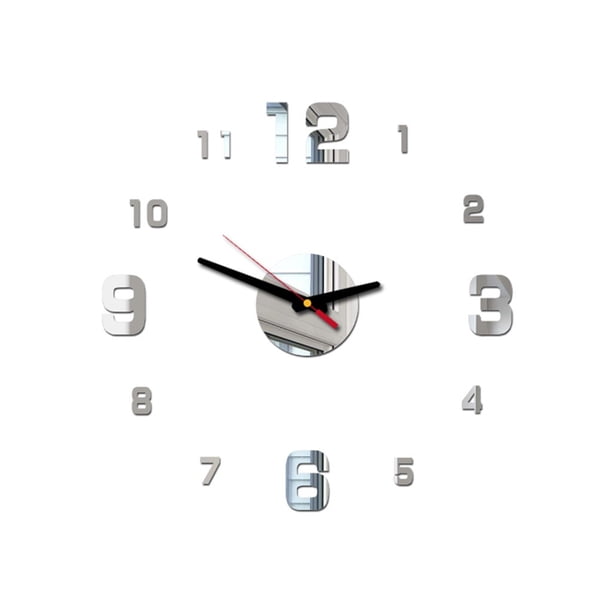 Reloj de pared acrílico 3D: diseño DIY, movimiento silencioso, 40 cm de diámetro, para salones, dormitorios y regalos