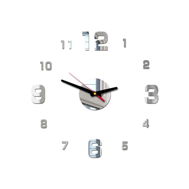 Reloj de pared acrílico 3D: diseño DIY, movimiento silencioso, 40 cm de diámetro, para salones, dormitorios y regalos
