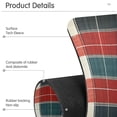 thumbnail image 4 of Yayeee Faucet Mat for Kitchen Sink 30" Diatomite Long Splash Guard Pad, Vibrant Red Tartan Pattern, 2 Pack, 4 of 7