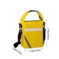 thumbnail image 4 of Tdxkok Wide Opening Insulated Lunch Bag with Reflective Stripe Detachable Strap thermal Food Carrier for Students office Work Yellow, 4 of 6