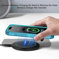 thumbnail image 6 of Petocase Case For iPhone 16e (2025) / iPhone 17e (2026) Case,Stripe Heavy Duty Shockproof Dust/Drop Poof 3 Layers Protection Rugged Cover Case 6.1 inch,Green, 6 of 7
