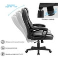 thumbnail image 5 of Furmax Office Exectuive Chair High Back Adjustable Managerial Home Desk Chair, Swivel Computer PU Leather Chair with Lumbar Support, 5 of 5