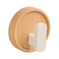 thumbnail image 3 of Baoblaze Hook Wall Hook Wall Mounted Clothes Hanger Key Hook Heavy Duty Hanging Coat Rack walnut Beech White, 3 of 8