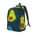 thumbnail image 2 of Balery Avocado in Space Vintage Canvas Backpack for Men and Women - Large Capacity, Durable Travel Laptop Bag for School, Work, Hiking, and Outdoor Activities, 2 of 7