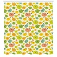 thumbnail image 3 of Fish Shower Curtain, Funny and Colorful Pufferfish Characters in Cartoon Style Aquatic Life Aquarium Animal, Fabric Bathroom Set with Hooks, 69W X 84L Inches Extra Long, Multicolor, by Ambesonne, 3 of 3