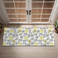 thumbnail image 2 of Yellow Lemon Fruit Slices White Pattern Door Rugs,Washable Non Slip Door Mats Indoor,Decorative Door Mats,Entry Mat Indoor for Entrance,Bedroom,Kitchen,Bathroom,16"x47", 2 of 6
