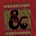 thumbnail image 2 of Dungeons And Dragons Ampersand Logo Ugly Christmas Unisex Adult Pull-Over Hoodie, 2 of 5
