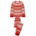 thumbnail image 3 of iHapHap Prints Red Seamless Christmas Geometric Pattern Matching Pajamas Set(L,Men), 3 of 5