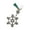 Green, variant on Snowflake Shaped Yarn Winders for Sewing Thread Embroidery Thread Winding Holder