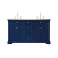 thumbnail image 3 of 60 inch double bathroom vanity in Blue, 3 of 8