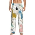 thumbnail image 2 of Lsque Cute Dinosaurs Print Men's Pajama Pants, Lounge Pant - Comfortable Home Wear,Elastic Waistband, Stylish Design-Small, 2 of 9