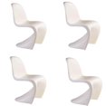 thumbnail image 1 of Heavenly Collection White Plastic Kids Chair SET OF 4, 1 of 4