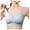 Blue, variant on Women's Seamless Wireless Bra - Full Coverage, Padded, V Neck, Nylon Spandex, Comfortable Daily & Sleepwear