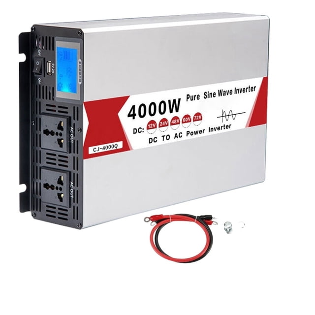 Inverter Pure Wave Current 4000W(peak Value) Transformer DC 12V/24V/48V/60V To AC Sine Wave Inverter Automobile, Household Automobile ,Safety