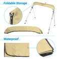 thumbnail image 2 of AA Products Inc. 600D Marine Grade Polyester Aluminum Frame 3 Bow Bimini Top Cover (54"-60" 46"x 6"), 2 of 8