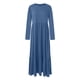 thumbnail image 3 of WILLBEST Vestidos de Verano para Mujer, Vestido de Otoño 2023 de Manga Larga, Cuello Redondo, Informal, Suelto, con Capas y Bolsillos Grande​​, 3 of 3