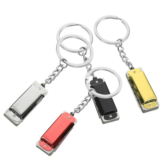FOMIYES  4 Pcs Harmonica Keychain Accessory Lanyard for Keys Large Child
