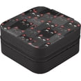 thumbnail image 3 of Coolnut Cute Cats Black Travel Jewelry Box Small Portable Jewelry Case for Ring Earring Necklace Jewellery Organizer Storage for Women Girls Women Gifts, 3 of 7