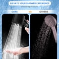 thumbnail image 2 of Filtered Shower Head with Handheld, High Pressure 3 Spray Mode Showerhead with 18 Stage Water Softener Filters for Hard Water - Remove Chlorine-BLACK, 2 of 14