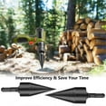 thumbnail image 5 of Firewood Log Splitter Drill Bit Removable Wood Splitting Drill Bit,32MM+42MM Heavy Duty Screw Cone Driver Wood Splitter, 5 of 5