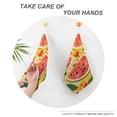 thumbnail image 4 of Cartoon Watermelon Pattern Towels for Bathroom, Kitchen, Gym, Towels, Soft, Highly Absorbent, Hanging Towel with Hanging Eyelet, 4 of 8