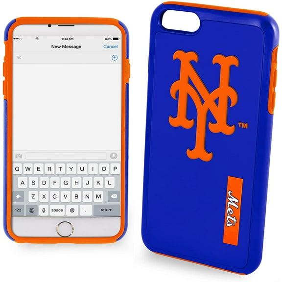 FOCO MLB Licensed New York Mets Hybrid Case For iPhone 6 & 6s (4.7")