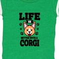 thumbnail image 4 of Inktastic Life is Better with a Corgi Boys or Girls Baby Bodysuit, 4 of 5