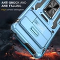 thumbnail image 5 of For Google Pixel 9 Pro XL Case, Shockproof Bumper Case with Sliding Camera Cover, Military-Grade Protection,Lightblue, 5 of 7