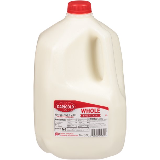 Darigold Whole Homogenized Milk 1 Gal Walmart Com Walmart Com