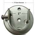 thumbnail image 2 of Urbanest Inside Mount Brackets for 7/8"-1" Rods, Pewter, Set of 2, 2 of 5