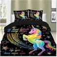 thumbnail image 1 of Housse de Couette Licorne 3d Literie pour Enfants Z, 1 of 1