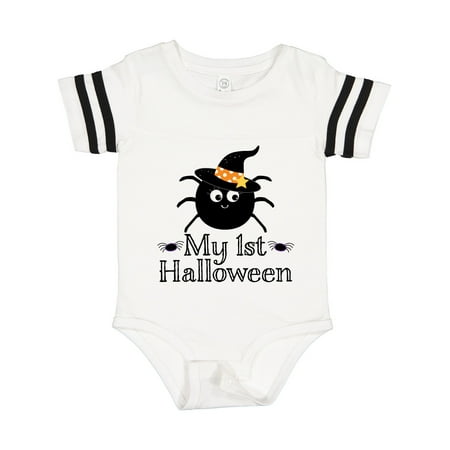 

Inktastic My 1st Halloween Witch Spider Gift Baby Girl Bodysuit