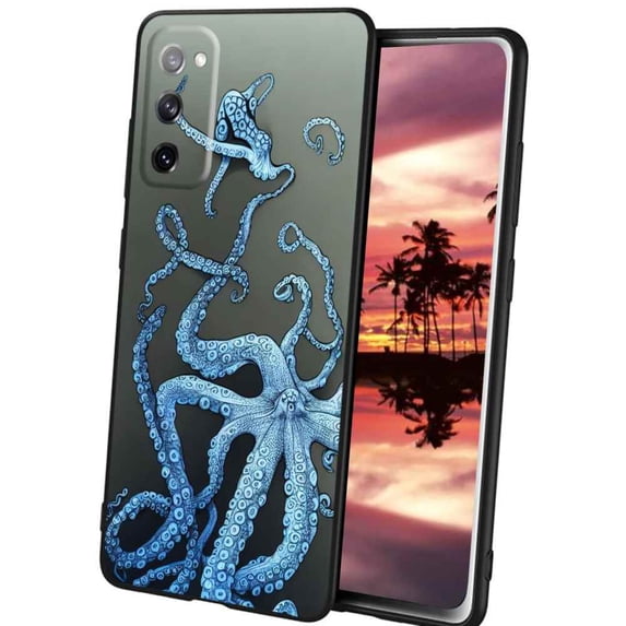 Octopus-249 Phone Case, Degined for Samsung Galaxy S20 Case Men Women, Flexible Silicone Shockproof Case for Samsung Galaxy S20
