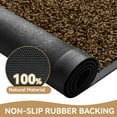 thumbnail image 2 of VUNATE 17" x 30" Dirt Trapper Indoor Door mat Non Slip Front Door Mats Absorbent Rubber Entrance Rug Durable Heavy Duty Outdoor Mats Washable Welcome Mats for Outside Brown, 2 of 7