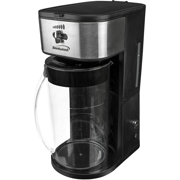  Homecraft Electric Iced Tea Maker for Sweet Tea and Cold Brew  Coffee, Double Insulated Pitcher, Black, Small: Home & Kitchen