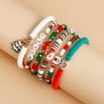 AOOOWER Colorful Letters Beaded Wrist Chain Star/Snowman/Chriatmas Tree