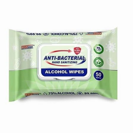 DDI 2358689 Disinfecting Wipes - 75 Percent Alcohol, 50 Count - Case of 24