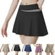thumbnail image 4 of Color-Block Fake Two Anti-Walk Running Fitness Dance Yoga Sports Skirts, 4 of 6