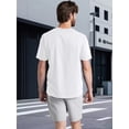 thumbnail image 2 of Men's 100% Cotton Bat Print T-Shirt - Casual Short Sleeve Round Neck Tee with Drop Shoulder Design, Regular Fit for Summer & Year-Round Wear, Machine Washable, Baseball T Shirts, Relaxed Style, 2 of 8