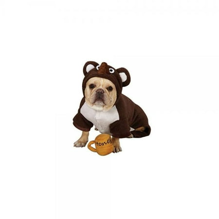 Zack & Zoey Polyester Lil Honey Bear Dog Costume, Small, Brown