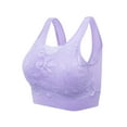 thumbnail image 5 of Women's Activewear Sports Bra Padded Breathable Racerback Stretch Crop Top Vest with Removable Soft Padded Cups Lace Yoga, 5 of 8