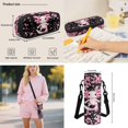 thumbnail image 4 of HUIACONG 4Pcs Cherry Blossom Axolotl Kids Backpack Set for Girls, Padded Strap Bookbag with Insulated Water Bottle, Water Bottle Cover and Lunch Box, Great Choice for Elementary School Girls, 4 of 7