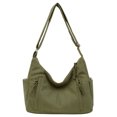thumbnail image 1 of Bolso Bandolera Pana Gran Capacidad Cruzado para Viajeros () Verde, 1 of 9