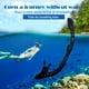 thumbnail image 2 of Buceo Snorkel Tubo de respiración subacuático totalmente seco Equipo de esnórquel (Negro) Tmvgtek Deportes acuáticos, 2 of 9