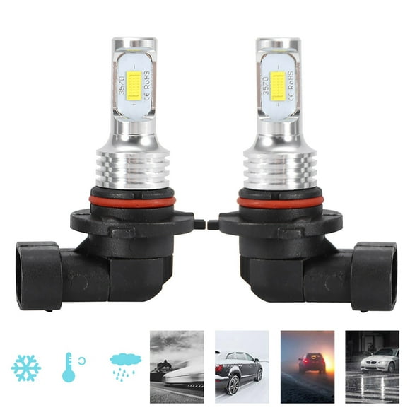 Fog Light Bulb Led Fog Light Bulb H10 Fog Light Bulb 8000k Fog Light Bulb 9145 Fog Light Bulb 2pcs H10 9145 80W 8000K White LED Fog Light Bulb 12-24V Universal Replacement