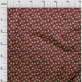 thumbnail image 3 of oneOone Cotton Cambric Maroon Fabric Christmas Sewing Craft Projects Fabric Prints By Yard 42 Inch Wide, 3 of 5