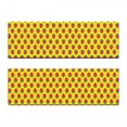thumbnail image 2 of Retro Bench Cushion Set of 2, Strawberry Fruits Playroom Sweets Shower Theme, Standard Size Foam Pad and Decorative Cover, Green Mustard Vermilion, by Ambesonne, 2 of 4