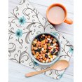 thumbnail image 2 of Teal Blue Daisy Flowers Kitchen Dish Towels for Drying Dishes Set of 2, Spring Floral Elegant Pastoral Waffle Weave Microfiber Hand Tea Bathroom Towels Quick Dry & Absorbent Towel 12x12, 2 of 7