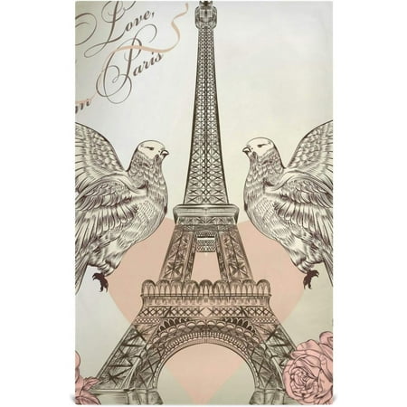 

Bestwell 1pcs Eiffel Tower Kitchen Dish Towel Super Absorbent Soft Drying Cloth Tea Bar Towels 28 x 18